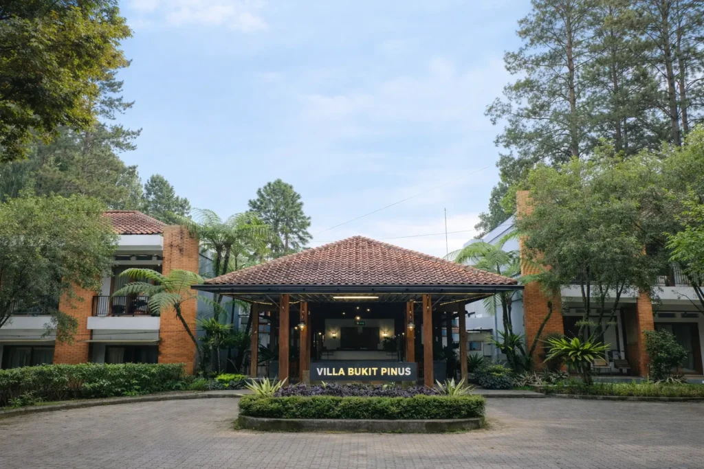 villa bukit pinus pancawati lokasi kegiatan gathering di bogor